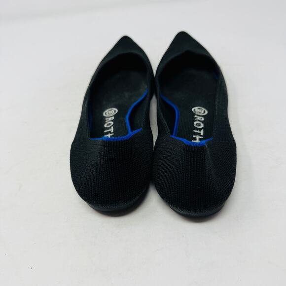 Rothys The Point II Pointed Flat Knit Slip-On Black Sustainable Size 8 - Picture 8 of 12